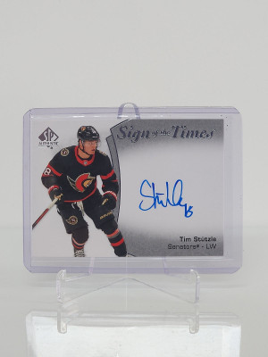 2021-22 SP Authentic Sign of the Times Tim Stutzle Auto front